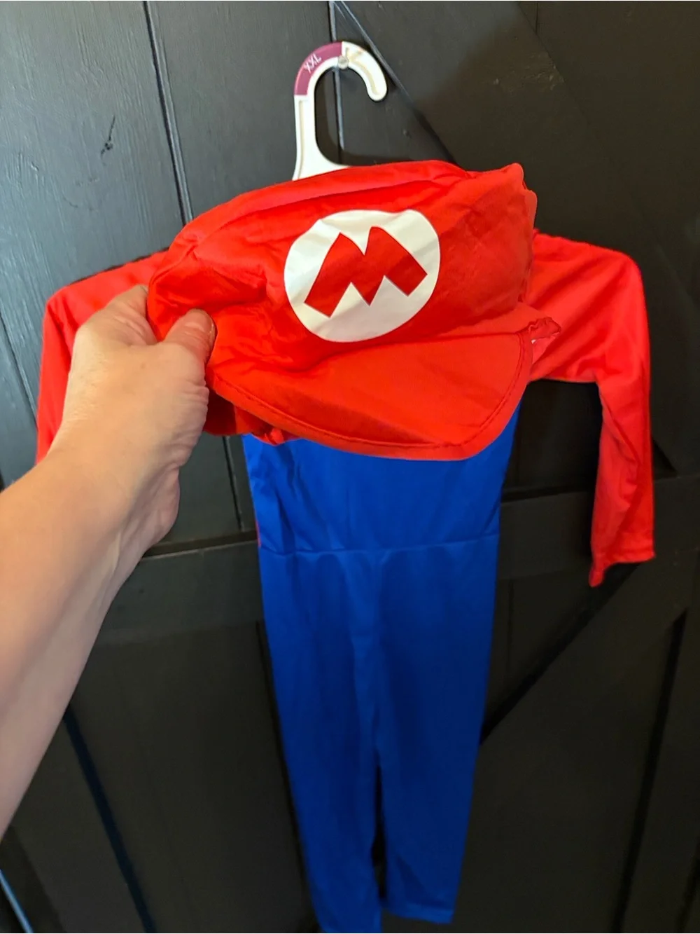 Kids Mario Costume Overalls Costume with Hat, gloves and mustache